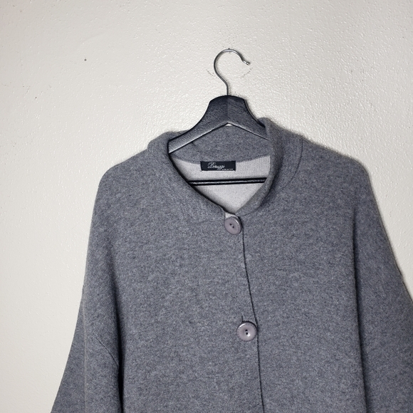 Peruggi Wool Breasted Sweater Cardigan - Picture 2 of 6